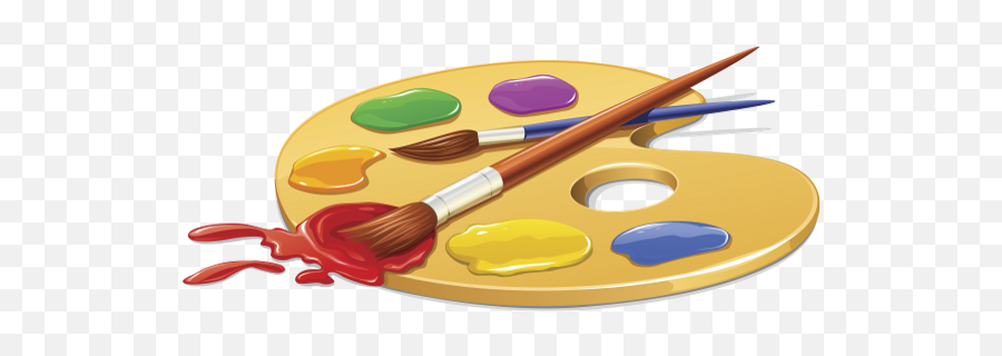 Palette Painting Png Images Free Download - Paint Brush With Palette,Paint Png