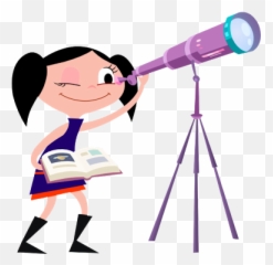 Licence Plates - Girl Looking Through Telescope Clipart Png,Luna Png