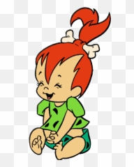 Download Baby Flintstones Cartoon - Pebbles Flintstone Png,Flintstones Png
