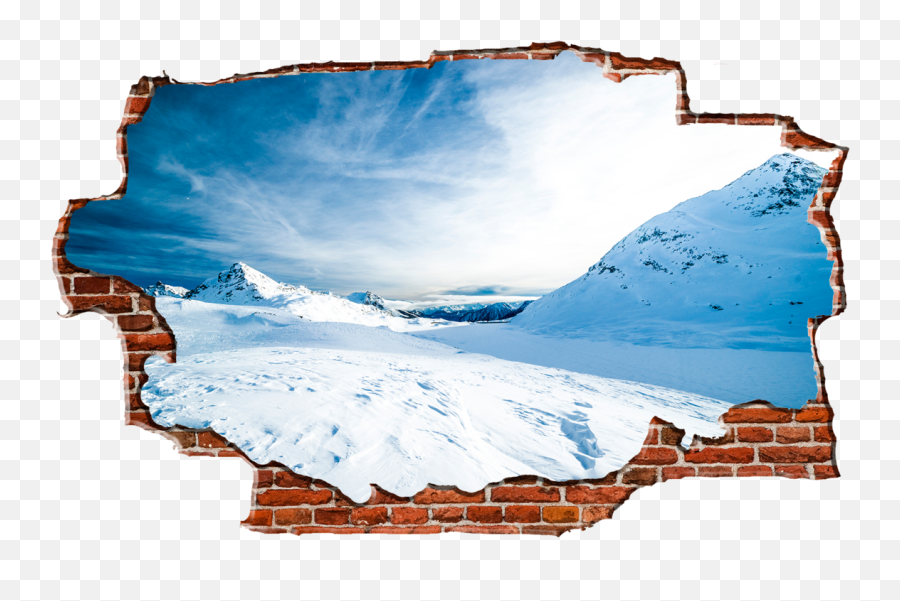 Zapwalls Decals Snowy Mountain Day Sky - Causes An Ice Age Png,Snowy Mountain Png