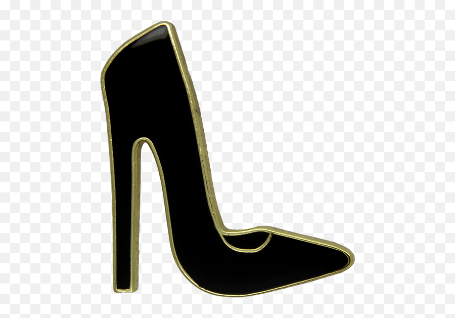 High Heels Pin Black - Godertme Round Toe Png,Heel Png