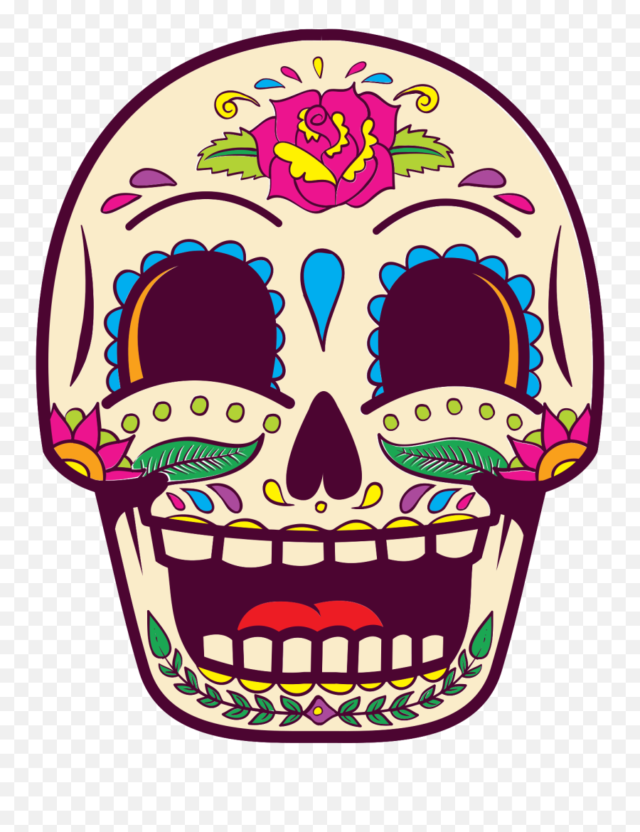 Sugar Skull Png With Transparent Background - Transparent Candy Skull Png,Skull Transparent Png