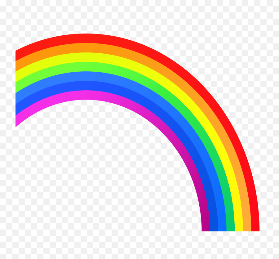 Transparent Background Rainbow Clipart - Half Rainbow Clipart Png,Transparent Rainbow Png