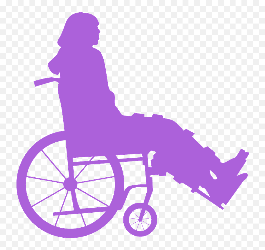Person In Wheelchair Silhouette - Person In A Wheelchair Clipart Png,Wheelchair Silhouette Png