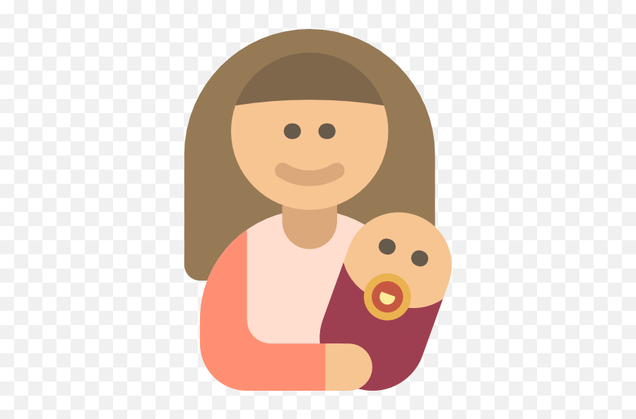 Mother Baby Kid And People Woman Motherhood - Mom And Baby Icon Png,Family Icon Png
