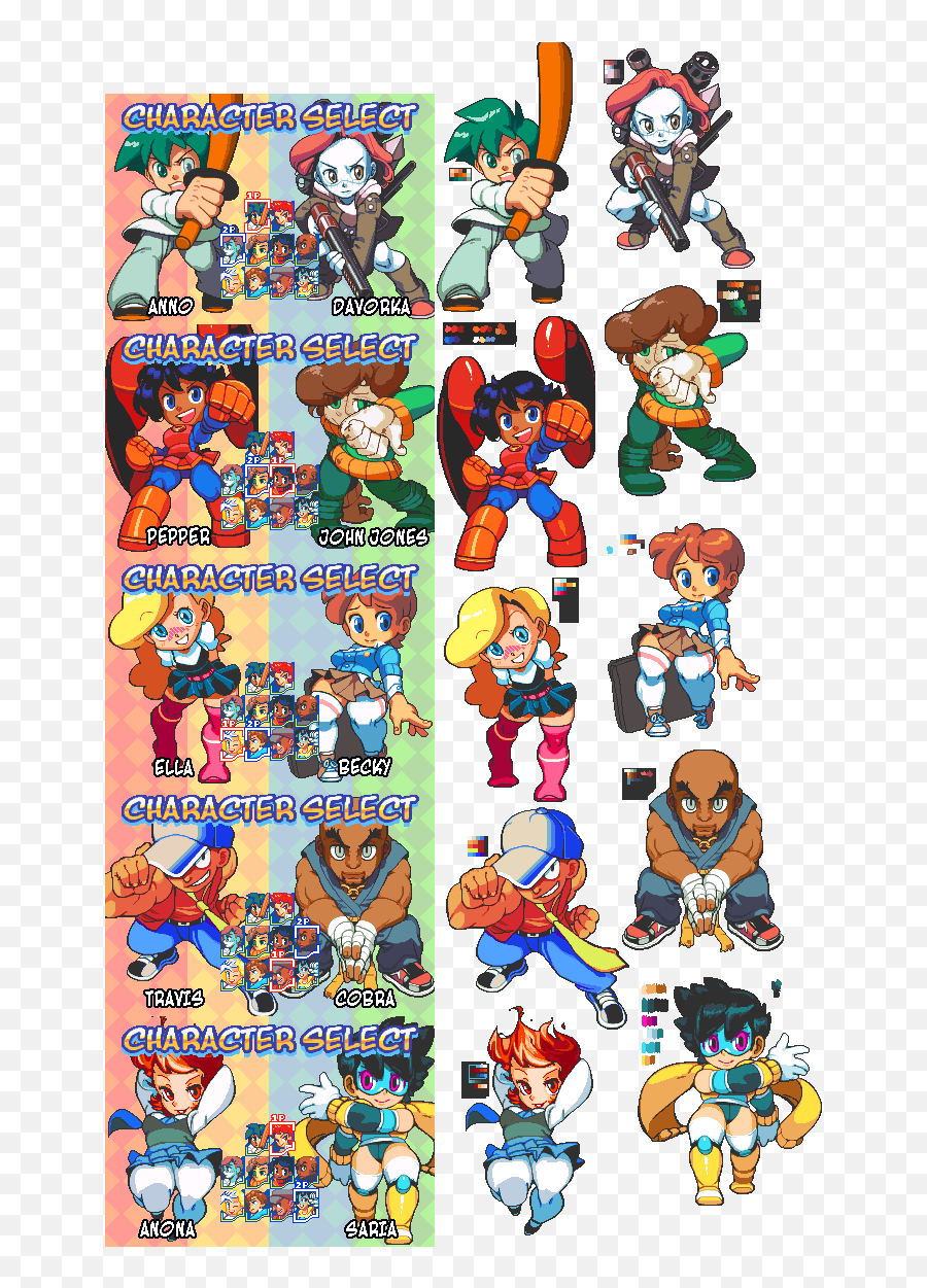 Puzzle Fighter 2015 Mockup Pixeljointcom - Pixel Art Character Select Png,Street Fighter Iv Icon
