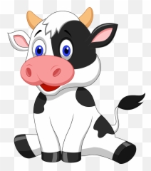 Dibujo Vaca Png - Cow Farm Animals Cartoon,Vaca Png
