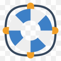 Floating Security Travel Lifebuoy Icon - Colorful Saver Png Hd