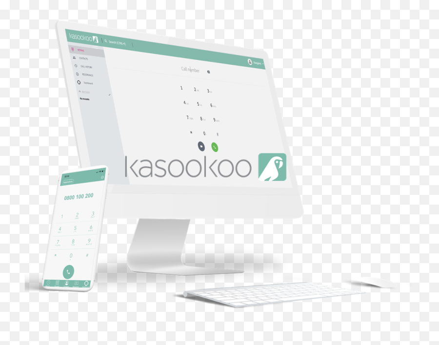 Powerful Team Phone In An App Kasookoo - Office Equipment Png,Phone With Keyboard Icon