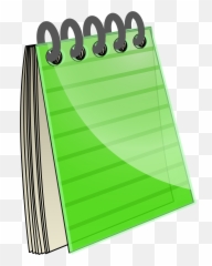 Notebook Clipart Composition - Top Spiral png