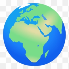 Globe Showing Europe - Africa Emoji and Globo Terráqueo Europa png