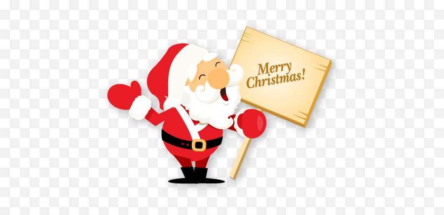 Santa Merry Christmas Icon - Merry Christmas Icon Transparent Png,Christmas Icon Png