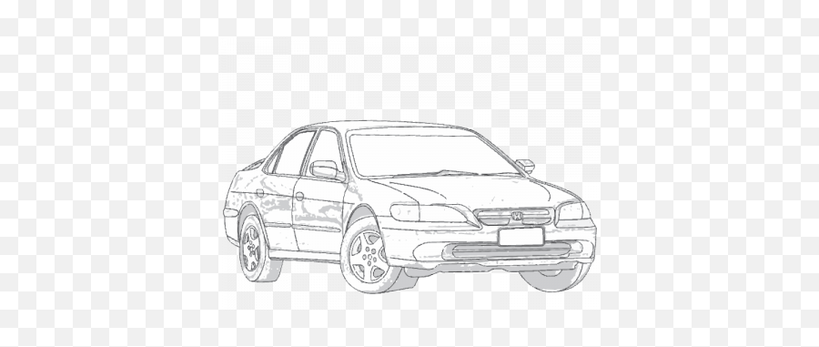 Honda Accord 1999 - 2002 Aerpro Honda City Car Drawing Png,Honda Accord Png