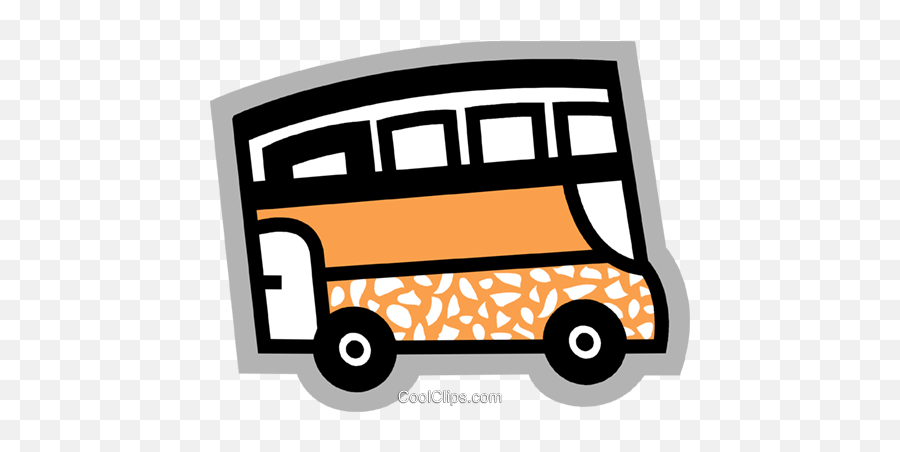 Tour Buses Royalty Free Vector Clip Art Illustration - Language Png,Bus Icon Free