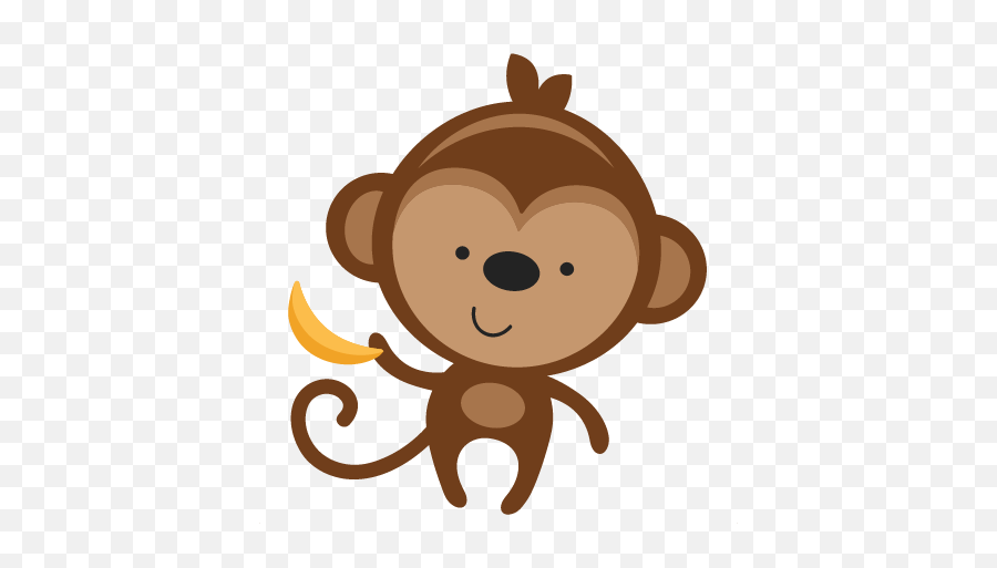 Svg Scrapbook Cut File Cute Clipart - Cute Monkey Png,Cute Monkey Png