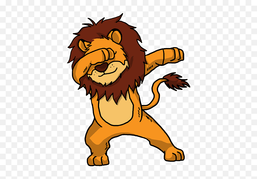 Funny Dabbing Lion Dab Dance Big Cat Lover Gift Kids T - Shirt Lion Dabbing Png,Icon 1000 Vigilante Dropout Jacket