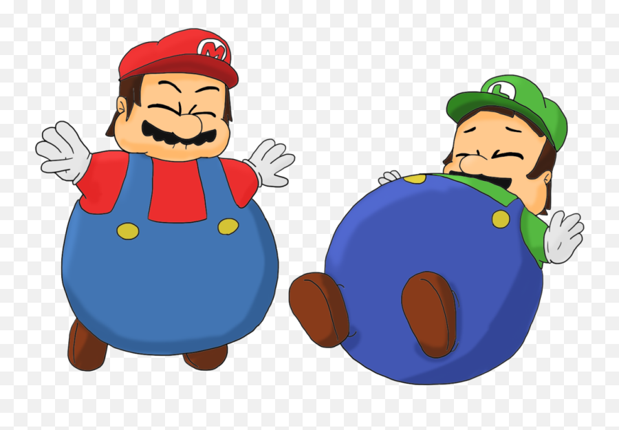 Mario Y Luigi Fat Png Image - Fat Mario And Luigi,Mario And Luigi Transparent