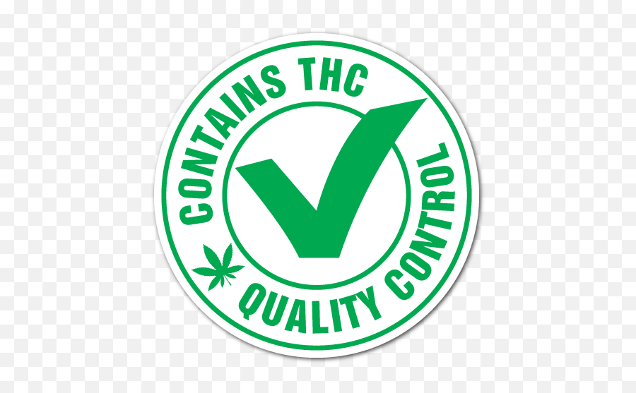 1 Inch Circle Qc Contains Thc Labels Green - Biofarma Príroda Salaš Stupava Png,Green Checkmark Png