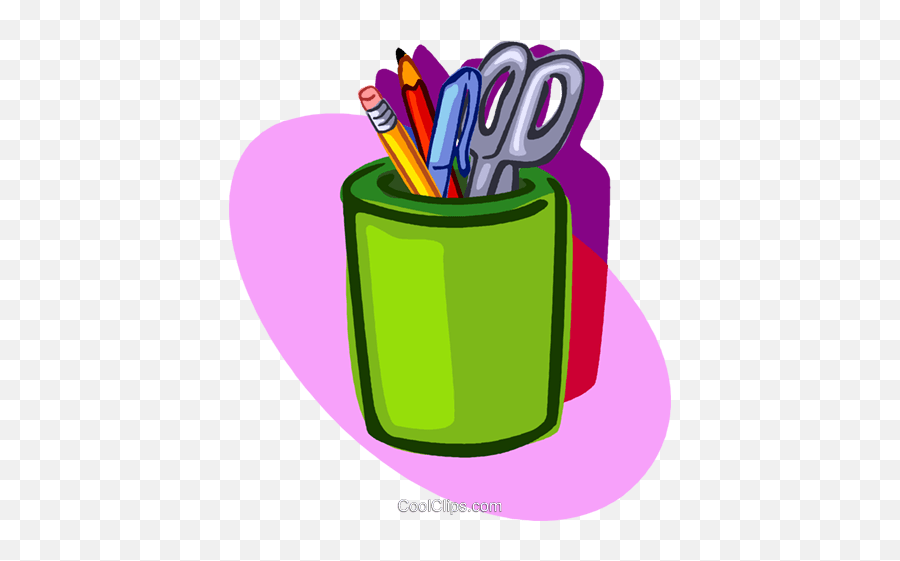 Cup Of Pencils Collected Over Years - School Supplies Clip Art Png,Lapis Png
