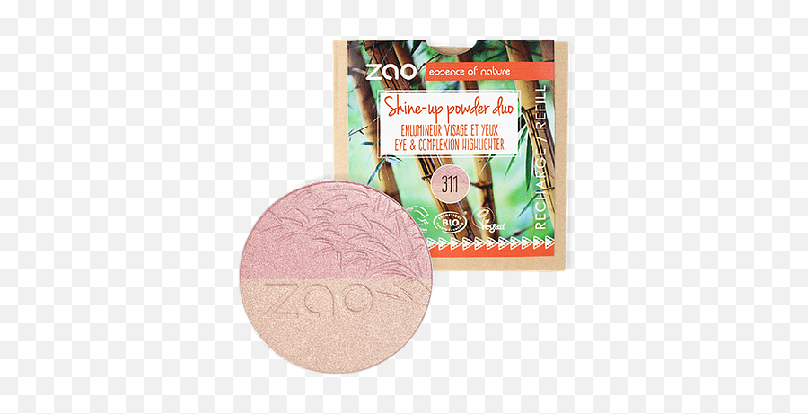 Refill Only Duo Shine Up Highlighter Powder - Zao Makeup Zao Highlighter Png,Highlighter Png