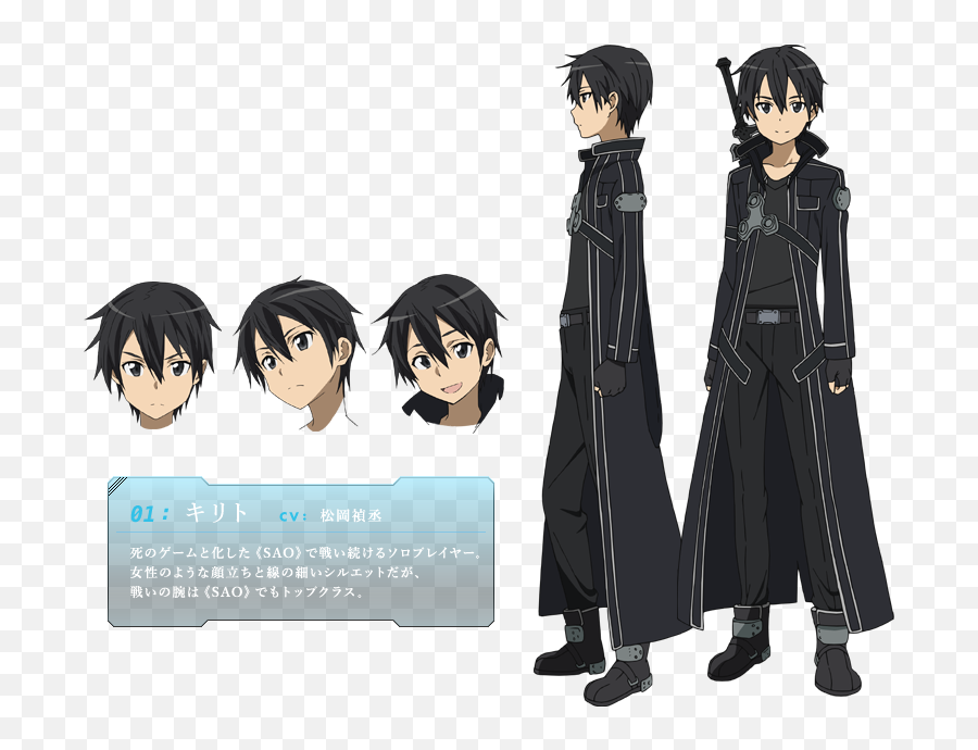 Sword Art Online - Sword Art Online Character Design Png,Kirito Png