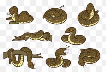 Download Anaconda Cartoon Vector - Rattlesnake Png,Anaconda Png