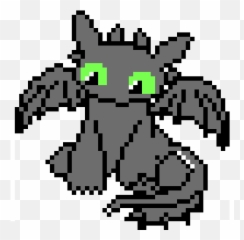 Toothless - Minecraft Pixel Art Toothless Full Size Png Hard Cute Pixel Art Grid,Toothless Png