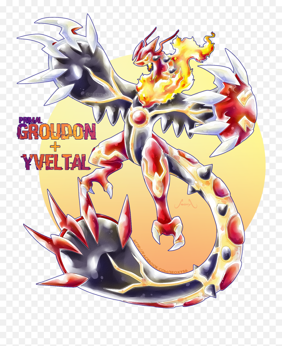 Seoxys Commissions Open A Twitteren - Primal Groudon Yveltal Png,Groudon Png