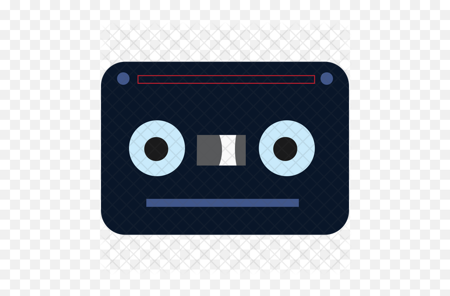 Cassette Tape Black Icon Of Flat Style - Circle Png,Cassette Tape Png