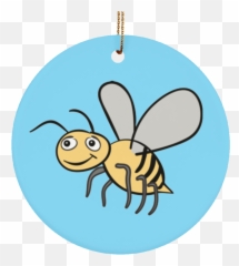 Lovers Cute Honey Bee Ceramic Ornament - Honeybee Png,Cute Bee Png