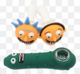 Silicone Pipes - Stuffed Toy Png,Pickle Rick Face Png