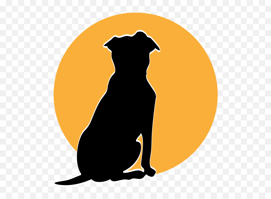Dog Silhouette Logo Free Stock Photo - Rear Sitting Dog Silhouette Png,Dog Silhouette Png