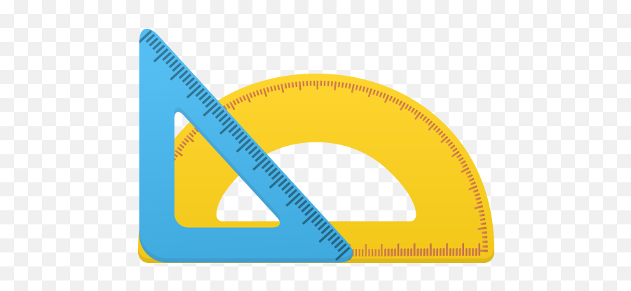 Triangle Ruler And Protractor Icons - Ruler And Protractor Cartoon Png,Protractor Png
