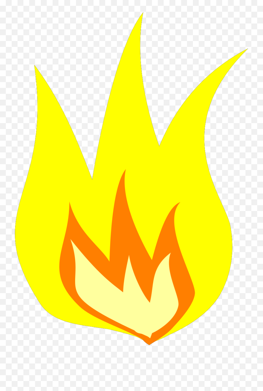 Yellow Fire Svg Vector Clip Art - Svg Clipart Flame Png,Flame Clipart Png