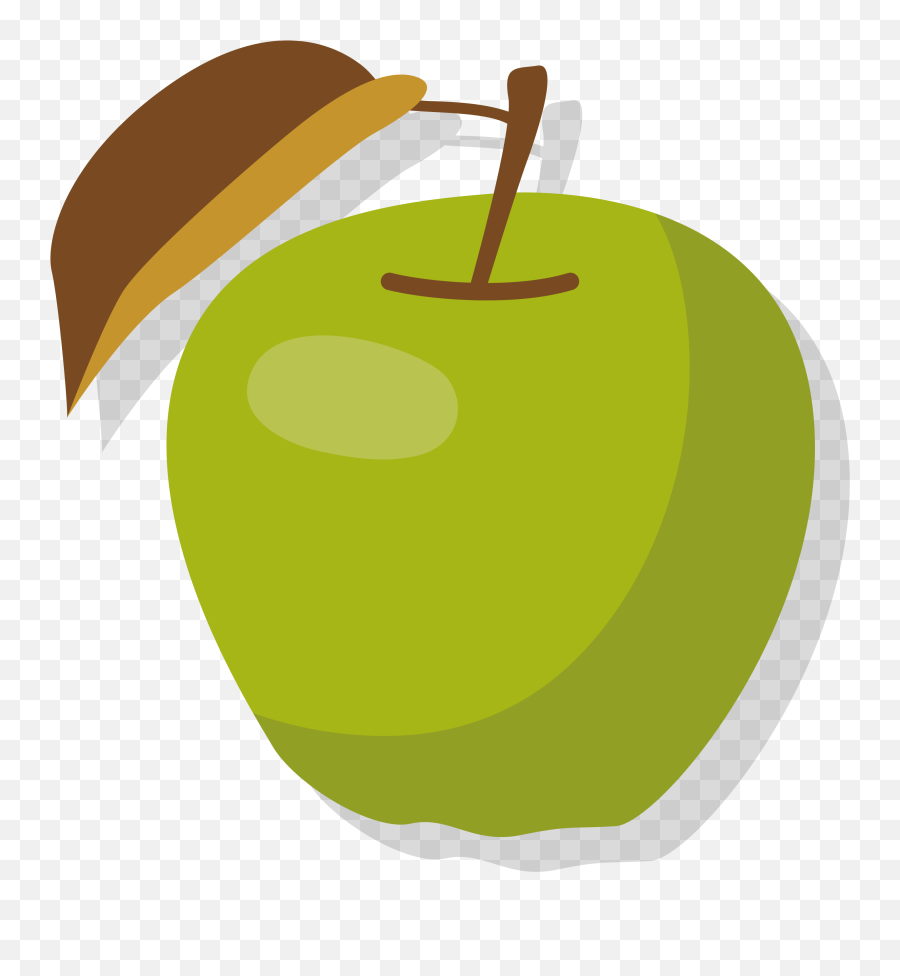 Apple Manzana Verde Clip Art - Green Apple Vector Png Green Apple Illustration Png,Apple Clip Art Png