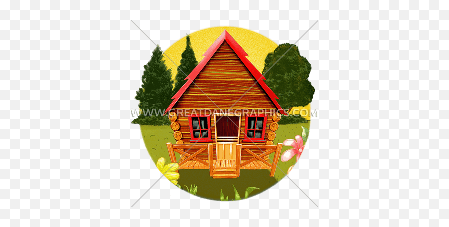 Camp Cabin Production Ready Artwork For T - Shirt Printing Cottage Png,Cabin Png