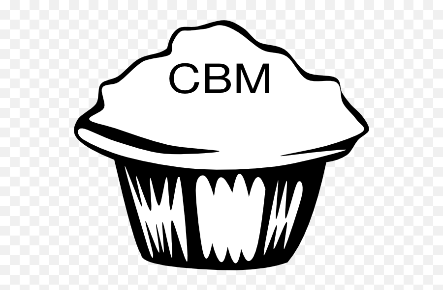 Cum Blue Muffin Clip Art - Muffins Black And White Png,Cum Png