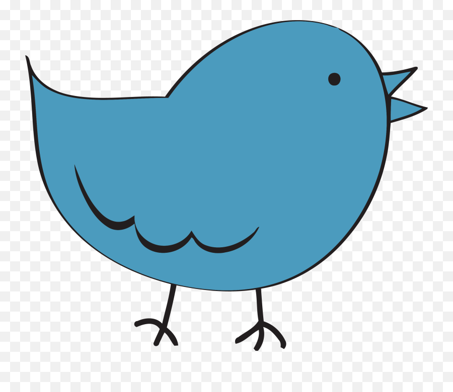 Free Twitter Bird Transparent Background Download Clip - Bird Clipart Transparent Png,Transparent Background Twitter Logo