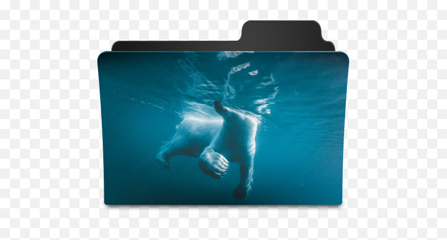 Underwater Icebaer Icon - Goodies Folder Icons Softiconscom National Geographic Png,Underwater Png
