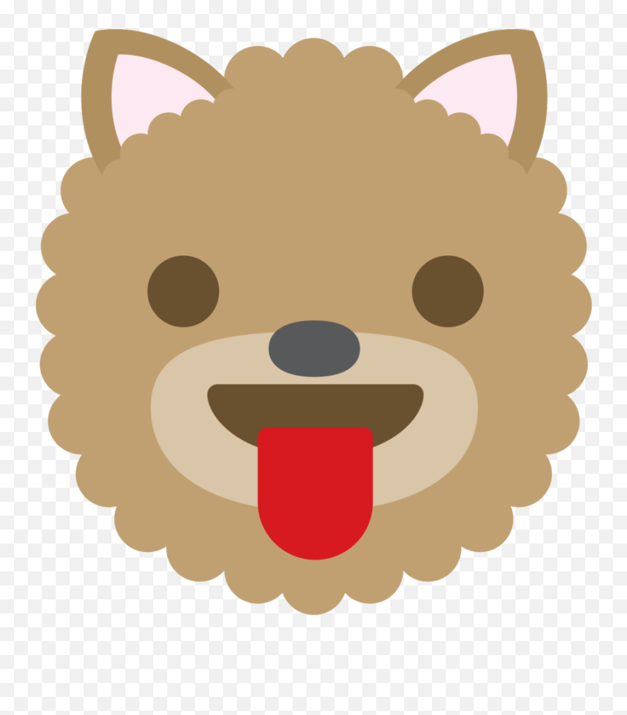 Free Emoji Dog Face Tongue Png With - Wedding Of The Year 2018,Tongue Transparent Background