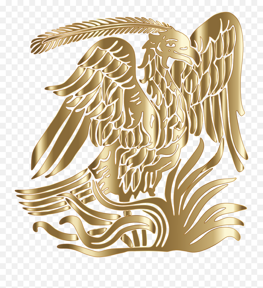 Phoenix Clipart Transparent Background - Gold Phoenix Bird Logo Png,Phoenix Transparent Background