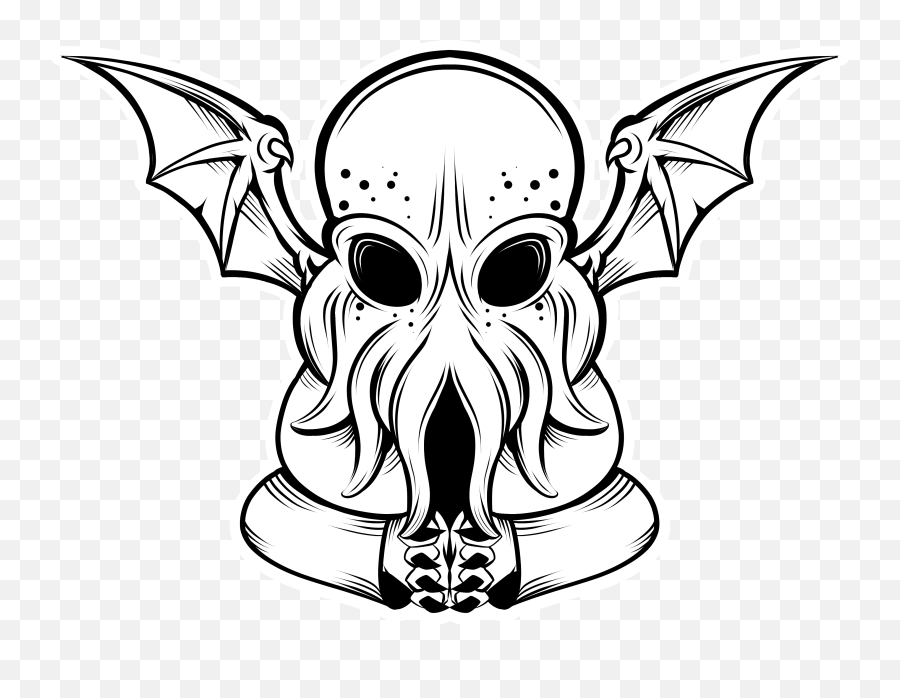 Easy Cthulhu Drawing Clipart - Easy Simple Cthulhu Drawing Png,Cthulhu Png