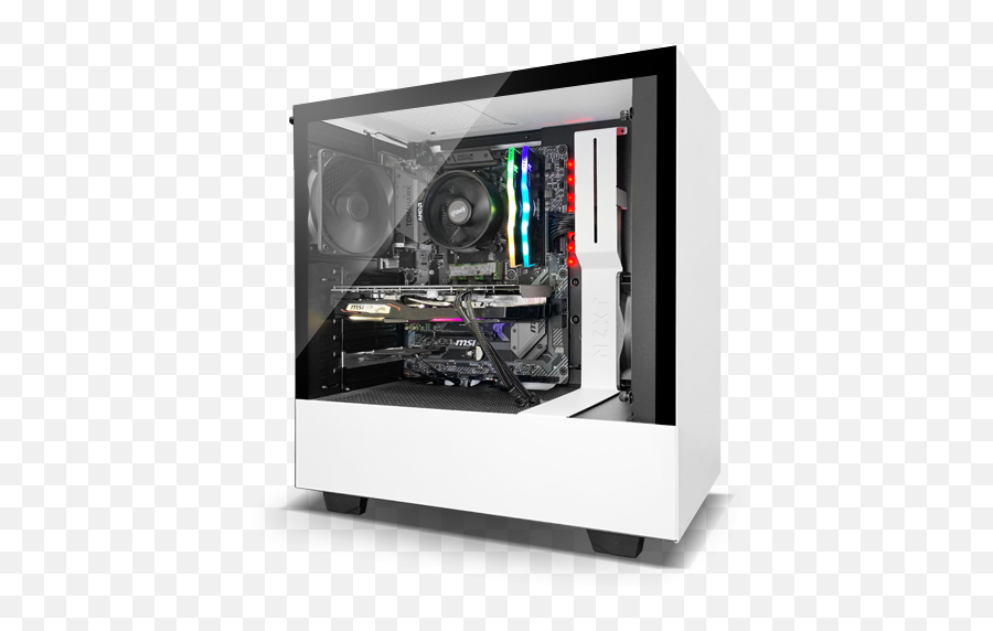 Nzxts New Prebuilt Pcs Are Slick With - Nzxt Streamer Pc Png,Transparent Computer Case
