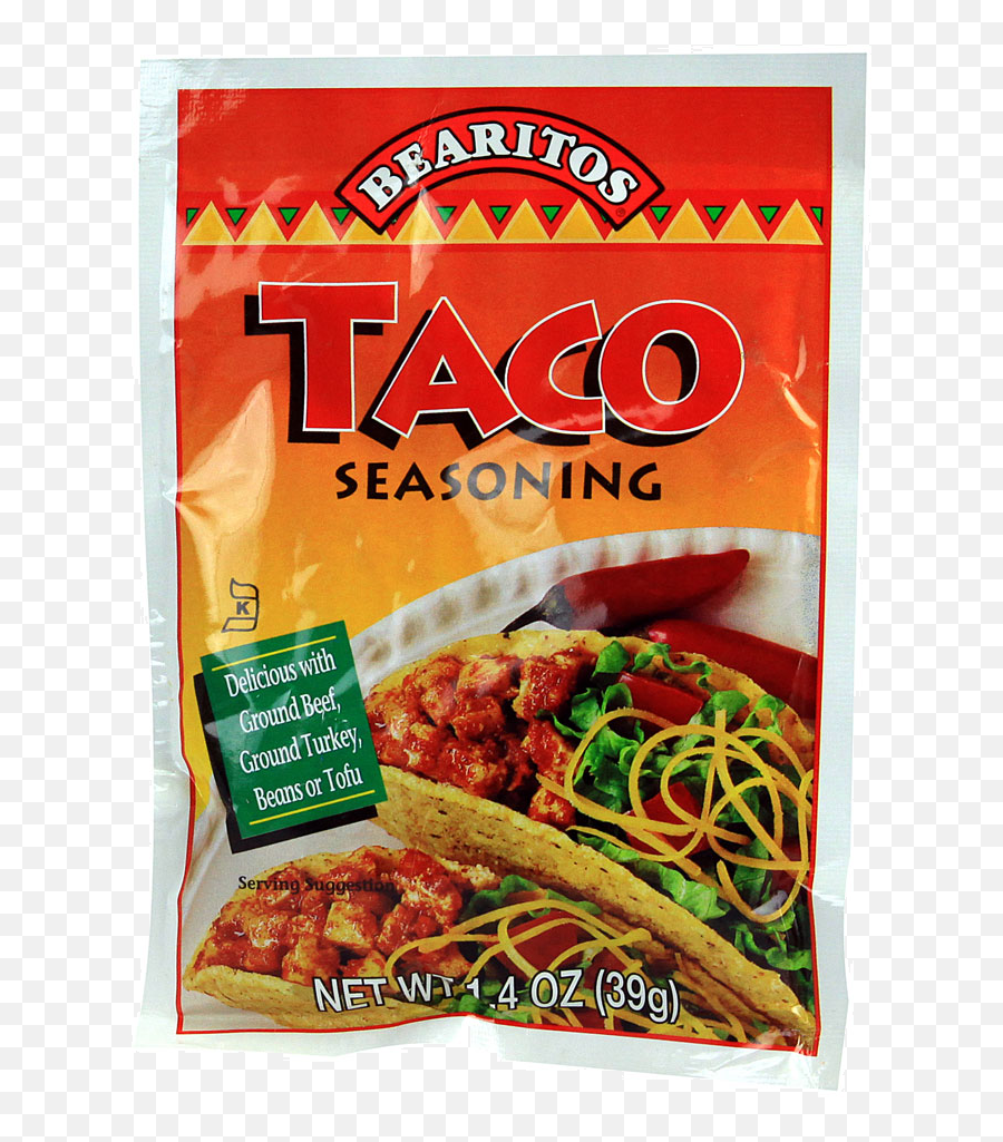 Bearitos Taco Seasoning 14 Oz - Bearitos Png,Taco Transparent