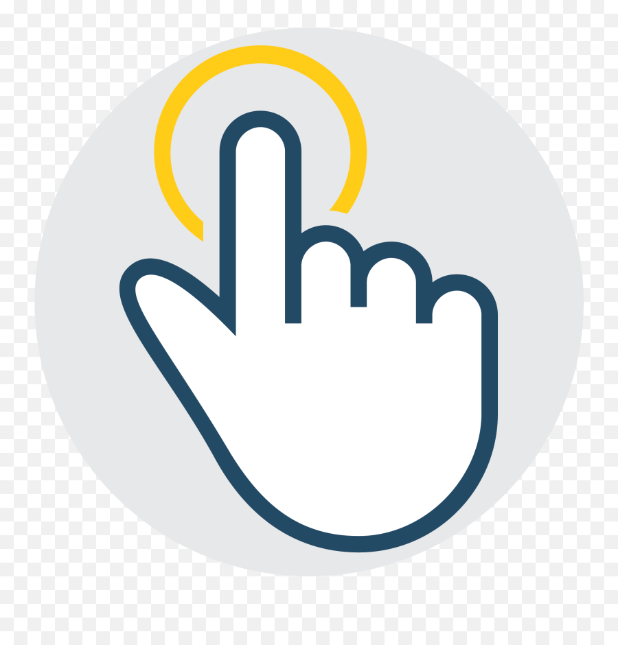 Clicking Button Png Clipart - Finger Click Icon Png,Easy Button Png