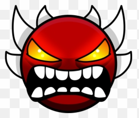 Extreme Demon Face Geometry Dash - png