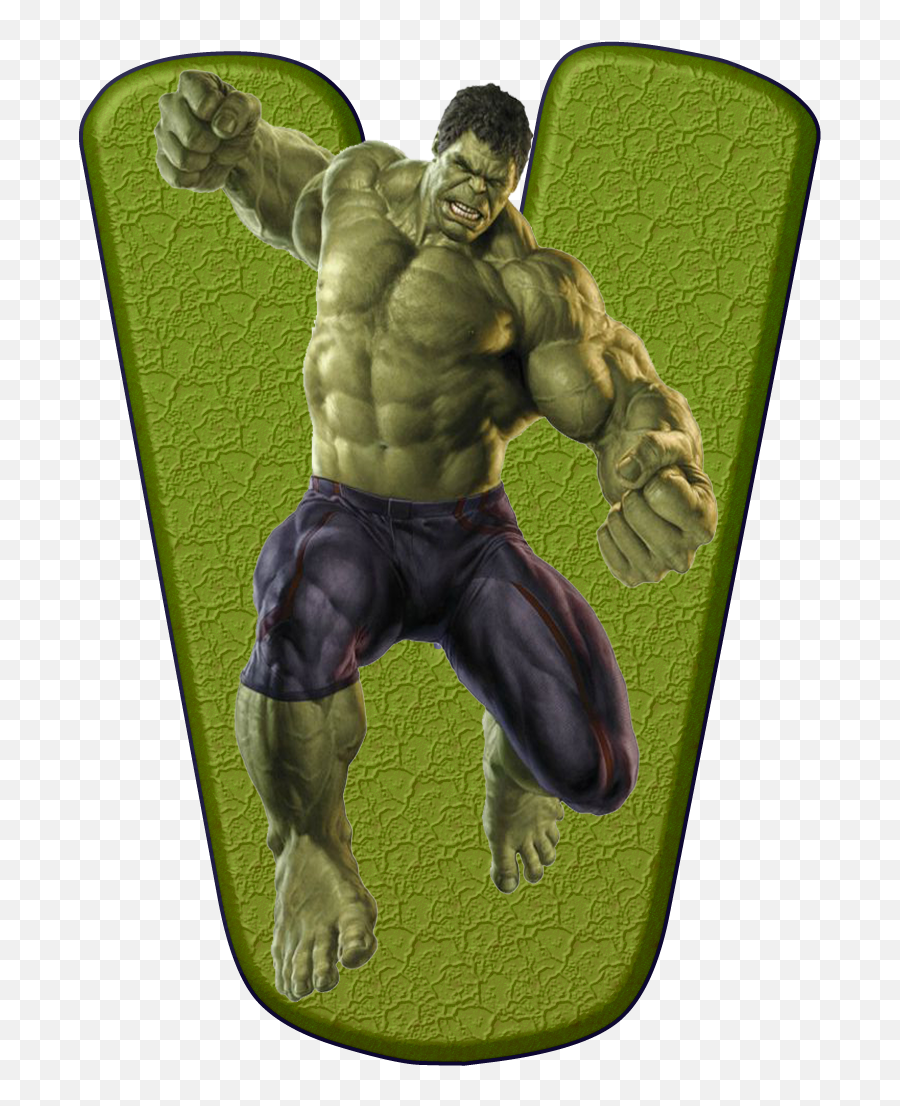 Download Hulk - V Letra L De Superheroes Alfabeto Hulk Png,Superheroes Png