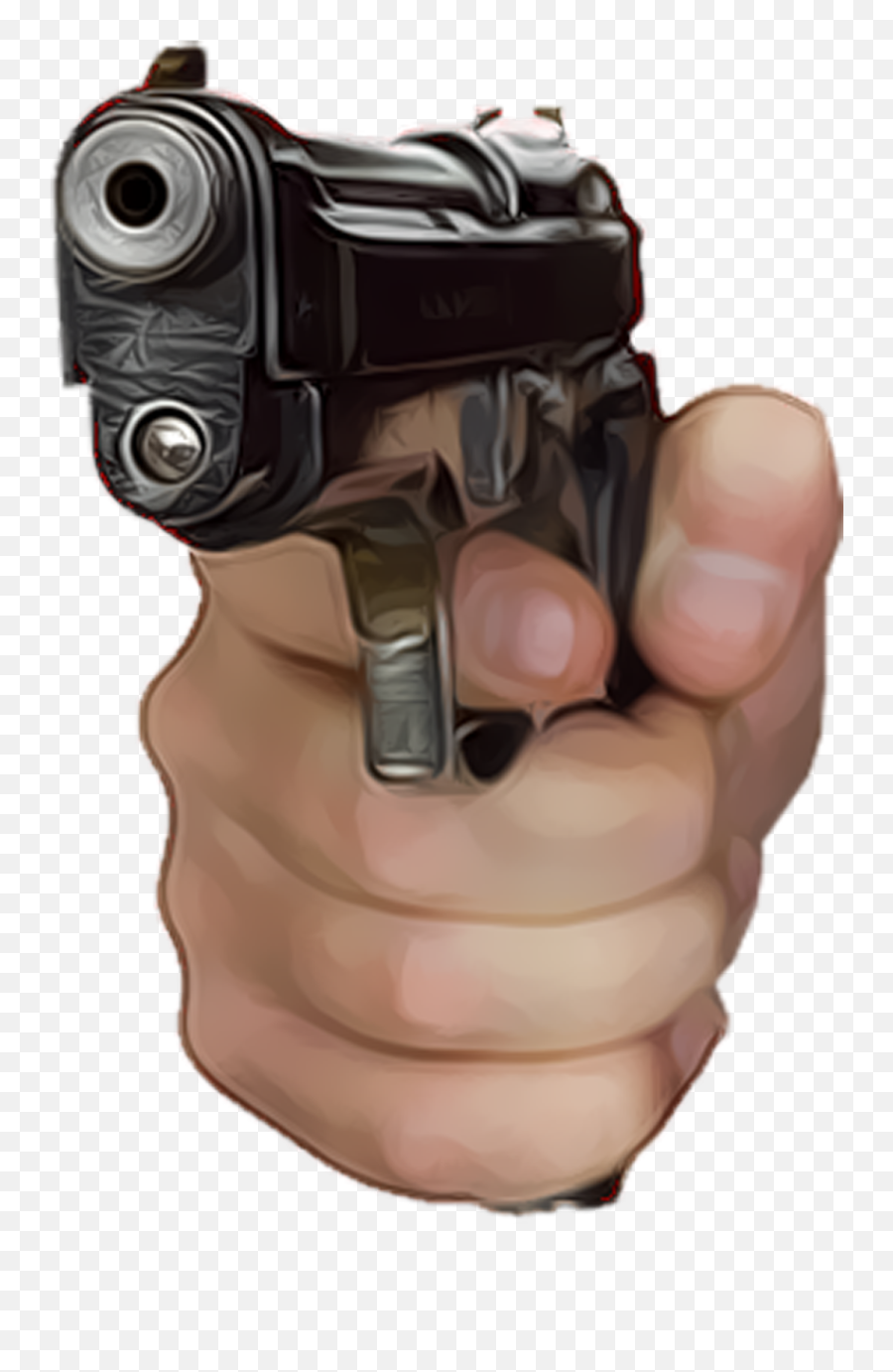 Gun - Transparent Gun In Hand Png,Handgun Png