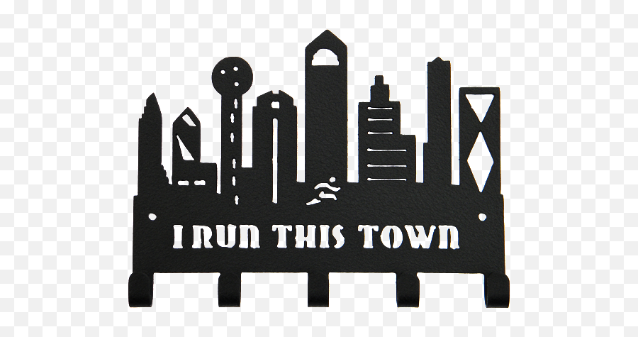 Dallas Skyline Run This Metal - Vertical Png,Dallas Skyline Png