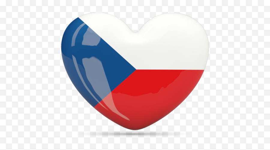 Heart Icon Download Flag Of Czech Republic - Czech Republic Flag Heart Png,Blue Heart Icon